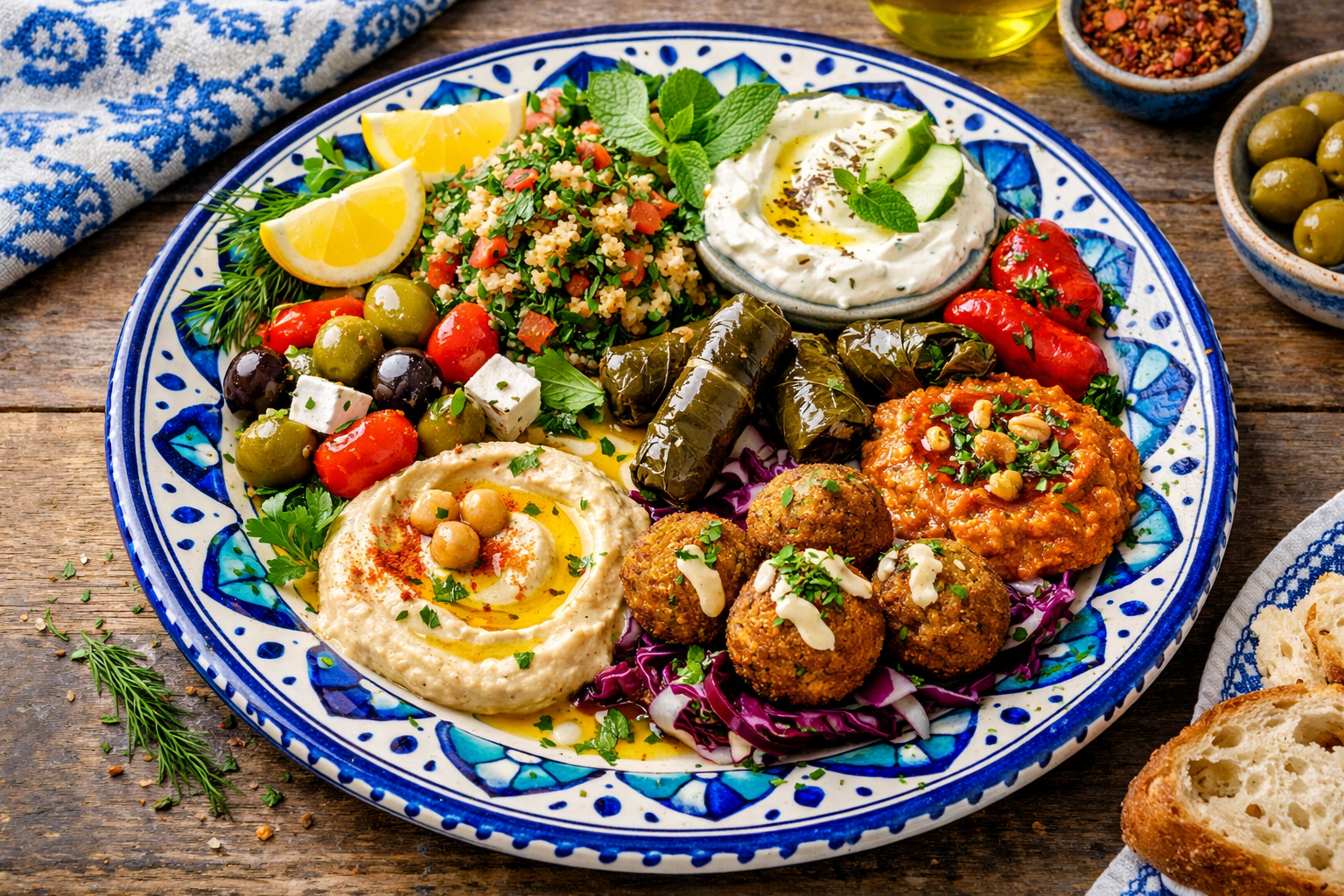 Ege usulü sunum tabağı